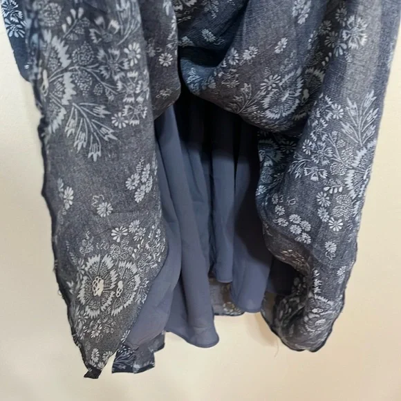 Madewell Tie Back Button Front Midi Dress Sz 4 - Picture 7 of 10